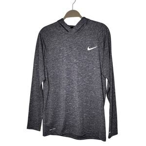 Nike Swim Pullover DriFit Hoodie Heathered Gray Size Medium